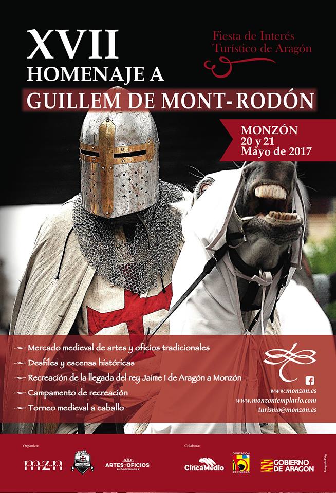 Lurte Compañía Almogávar, Web Oficial, Noticia. Lurte en Monzón 2017. Homenaje a Guillem de Mont-Rodón